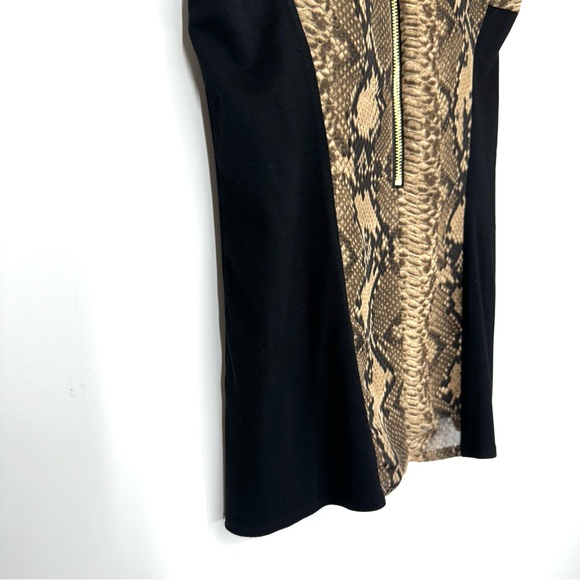 Vince Camuto Python Print Sleeveless Twist Front Fitted Career Dressy Blouse - Picture 9 of 16